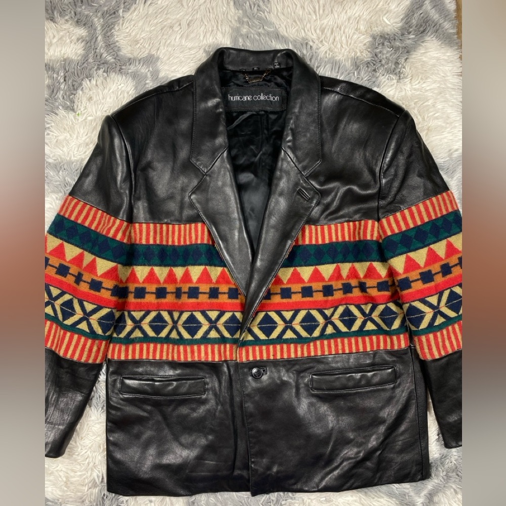 Vintage Hurricane Collection Men’s Leather Butterfly Soft Jacket Size XL